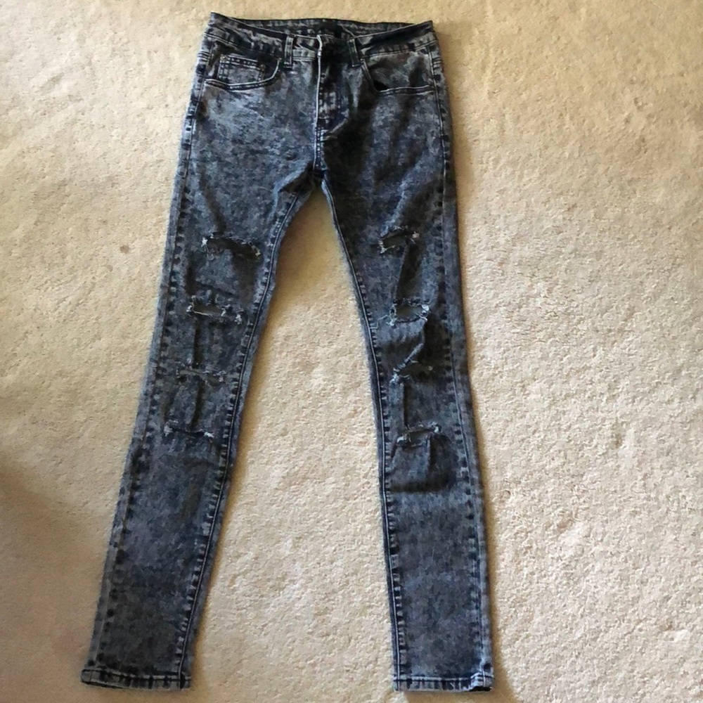 ASOS skinny ripped jeans